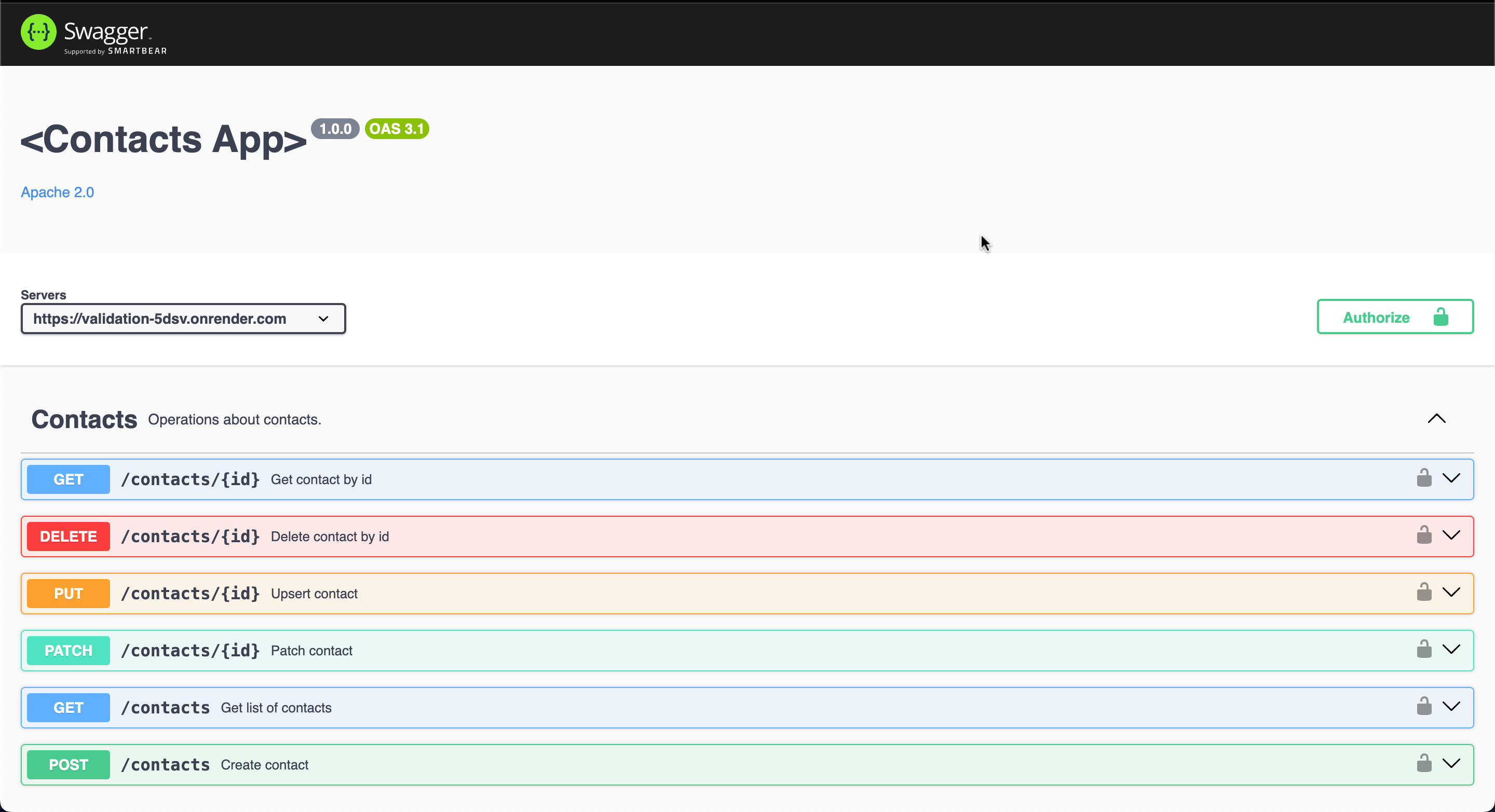 Phone Book Backend
